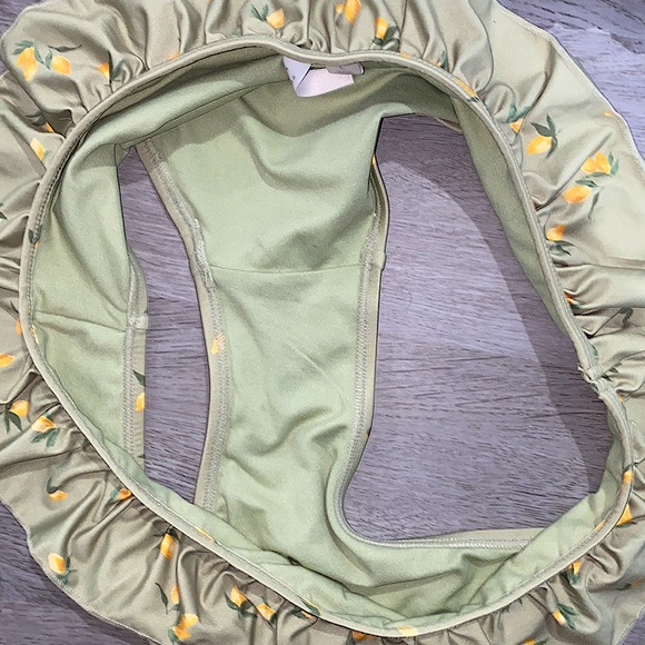 LC Lauren Conrad Light Green/Lemon Bikini set Women’s - Picture 5 of 11
